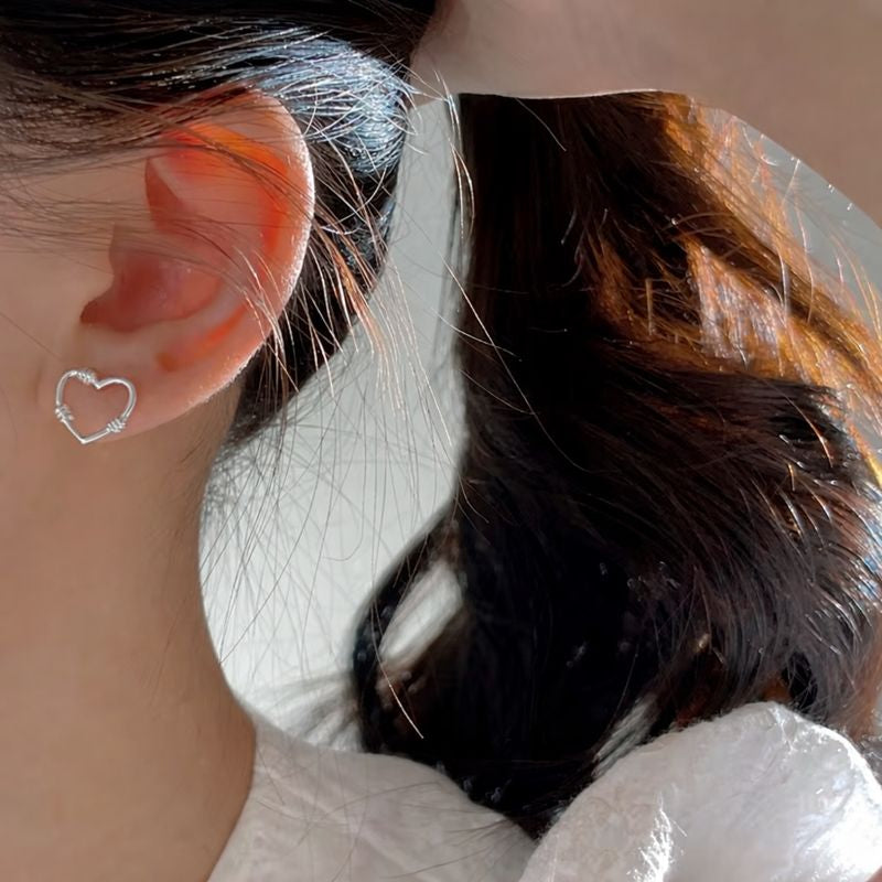 Heart Stud Earrings