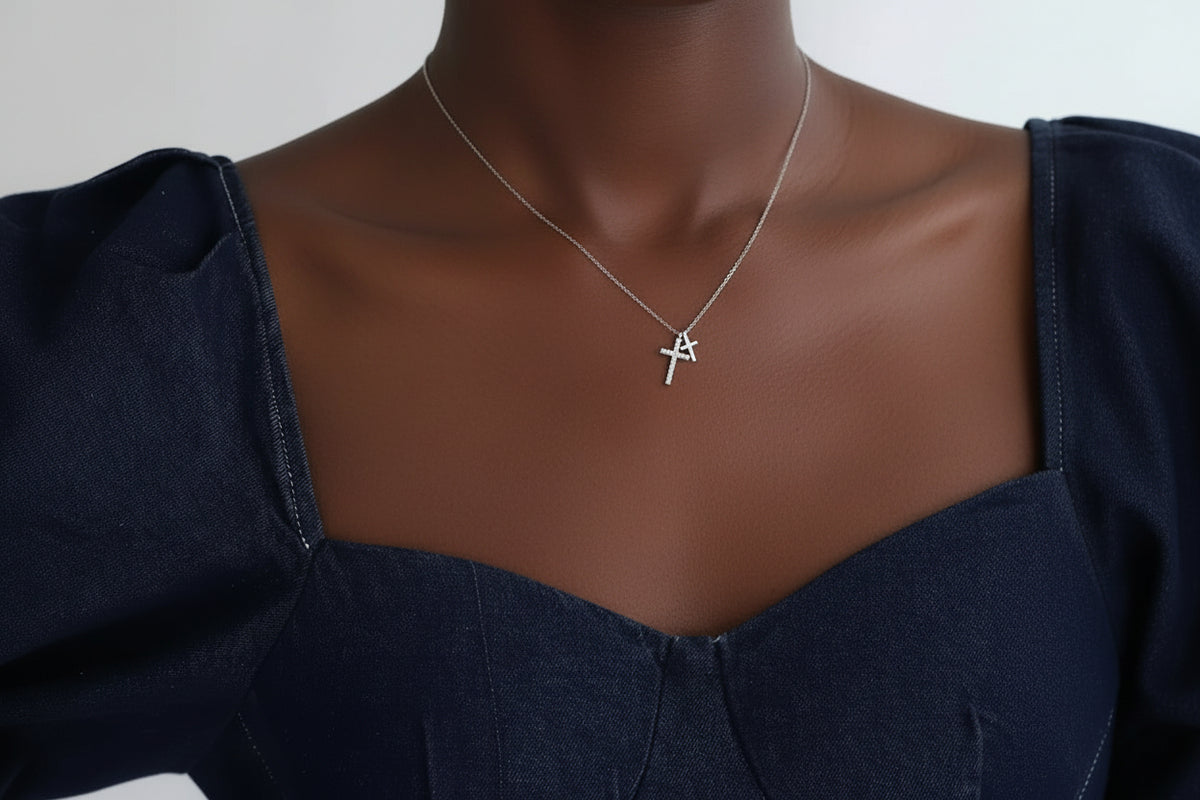 Just Us Cross Necklace